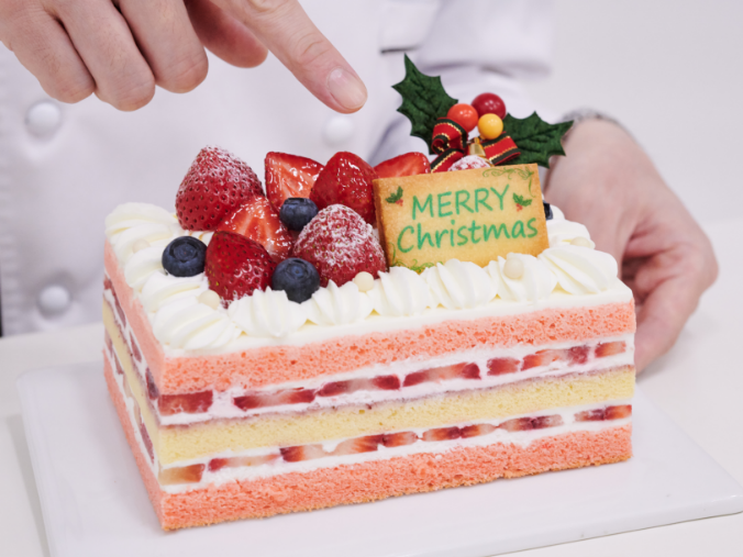 しっとりスポンジのクリスマスショートケーキ プレート