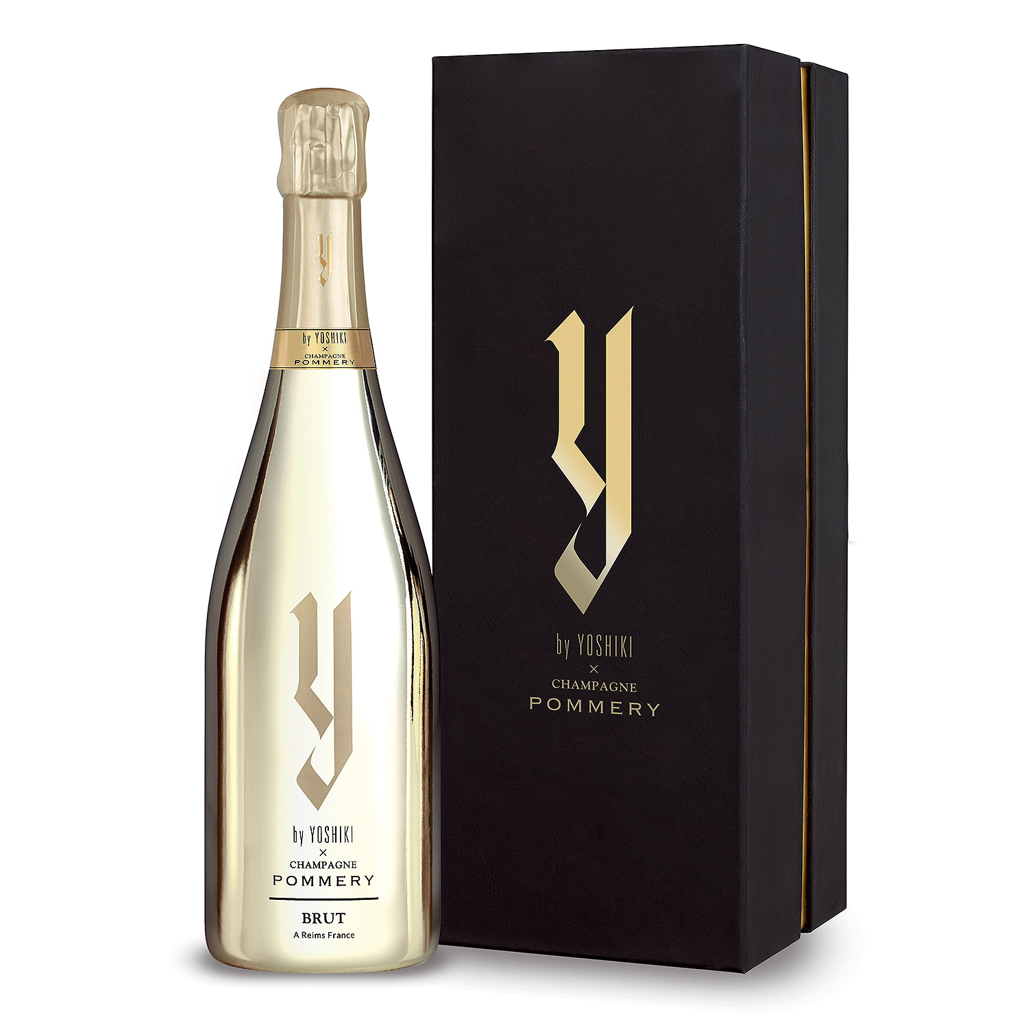 YOSHIKI × CHAMPAGNE POMEERY Brutワイン×2本 シャンパン/スパークリングワイン
