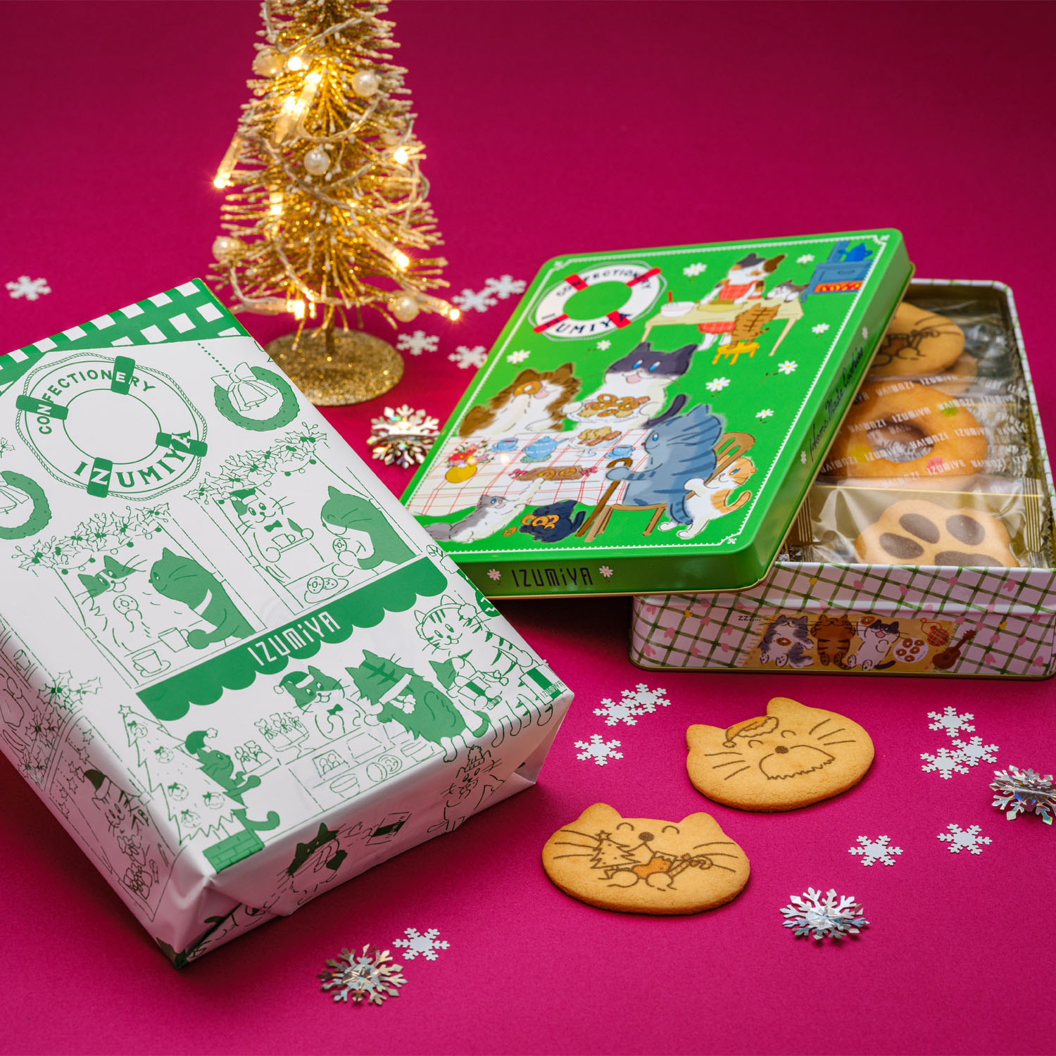 Xmas 泉屋 ねこ缶 365日クッキーがつづる幸せ クリスマスバージョン Neko 22 22xgift Sqb2 076 ギフト通販なら東急百貨店ネットショッピング