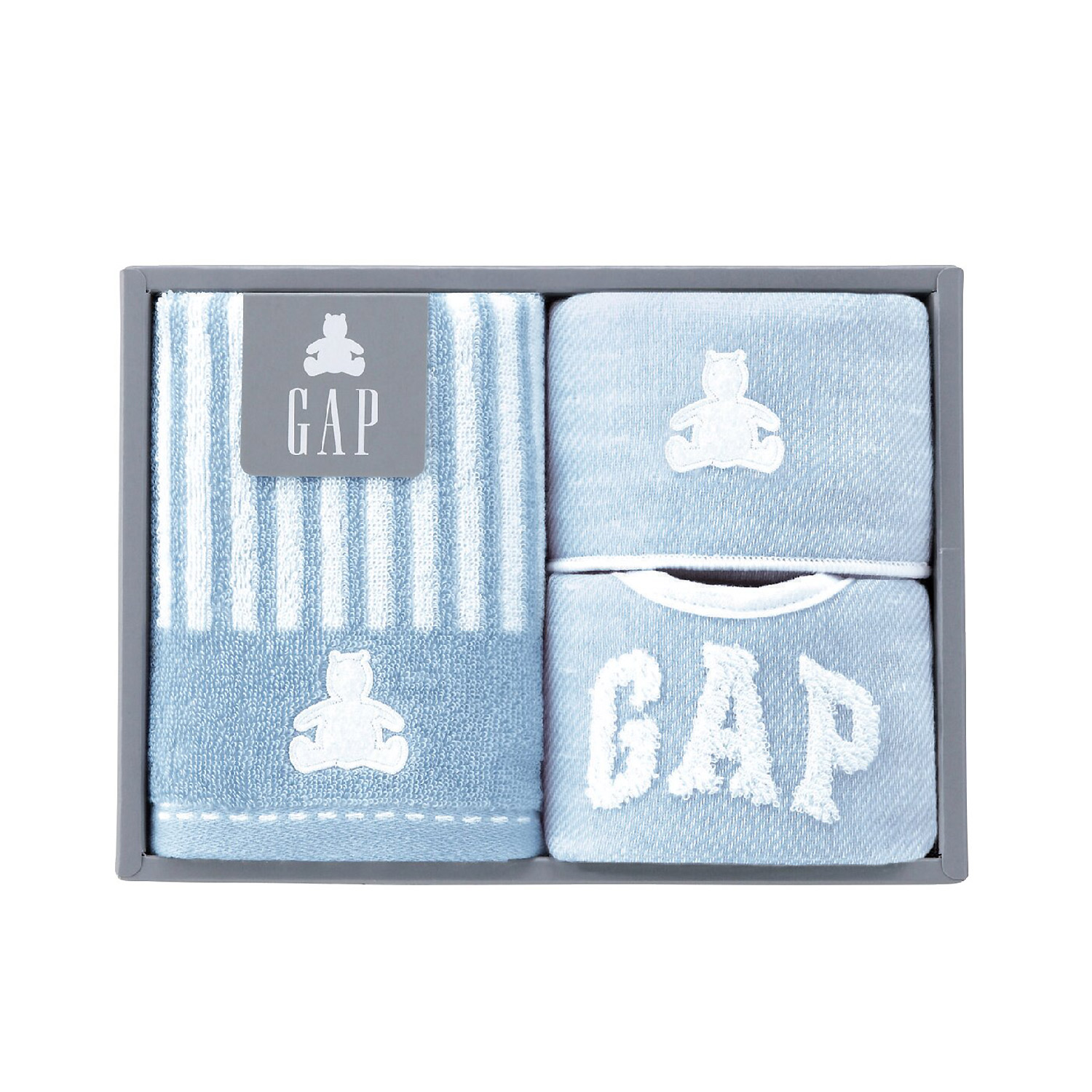 □◎≪baby GAP（ベビーギャップ）≫ストライプベアスタイセット（ブルー）54-5019200B(G24S-590-510) |  ギフト通販なら東急百貨店ネットショッピング