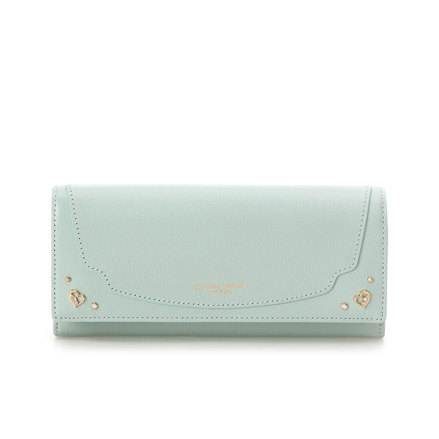 新品☆サマンサタバサ リボンバー長財布 ミント 安く 