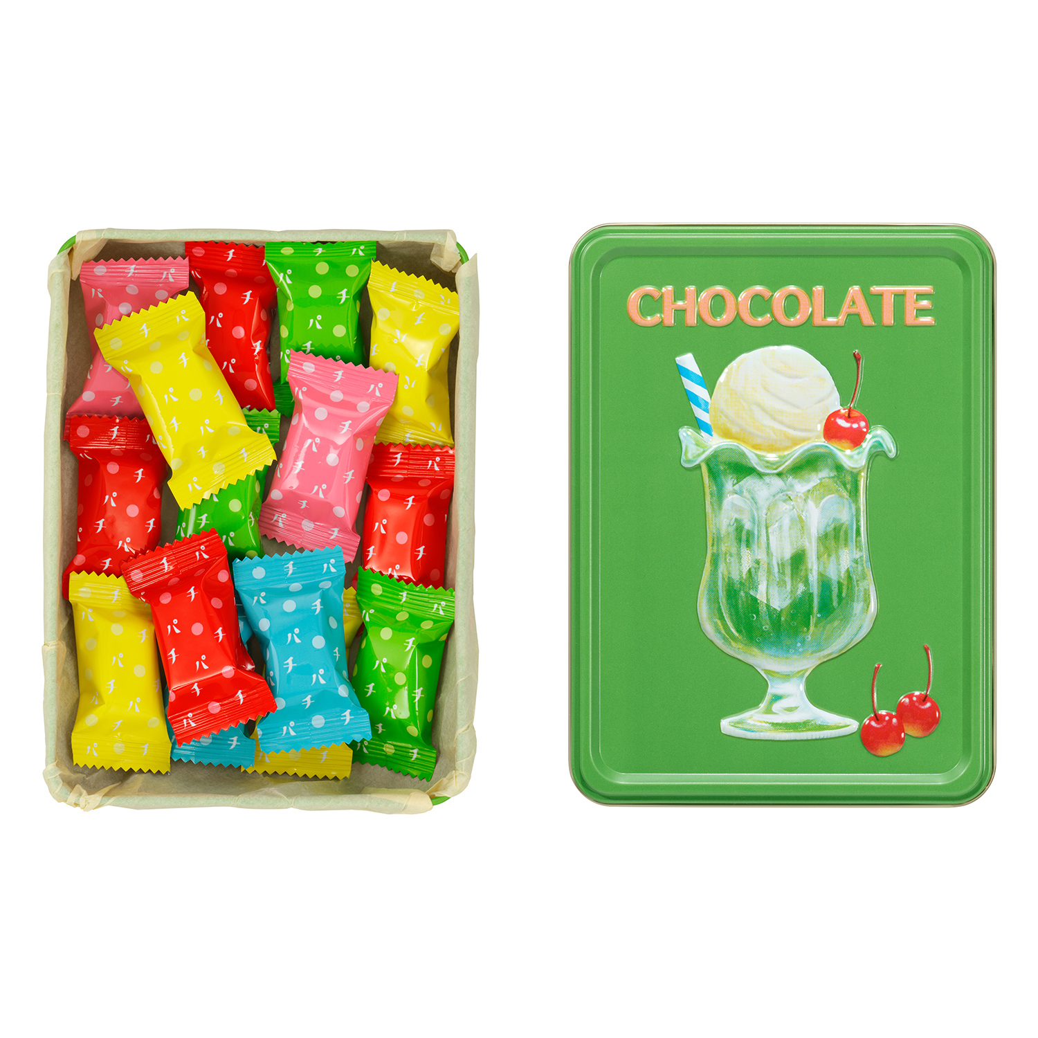 ≪メリーチョコレート はじけるキャンディチョコレート。≫アソートメント缶