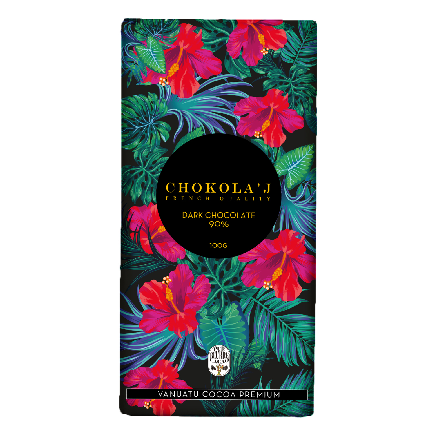 ◇バレンタイン≪CHOKOLA'J（ショコラージュ）≫ハイビスカス70g ダーク90％ チョコレート(25VD-SQB2-534) |  ギフト通販なら東急百貨店ネットショッピング