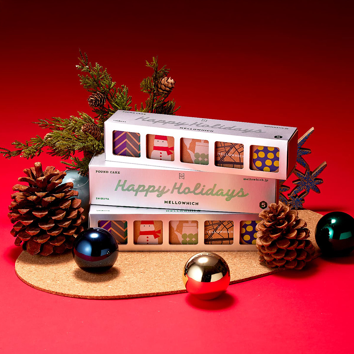 クリスマス≪メロウウィッチ≫パウンドケーキ5個入（シルバースリーブ