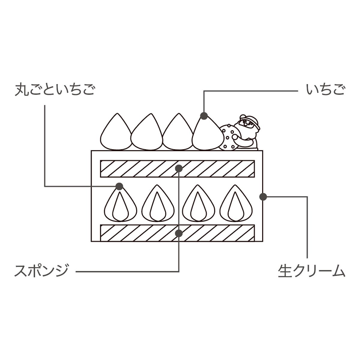 いちご　1204040 クリスマス限定SALE 期間限定販売】＜RACINES(ラシーヌ)＞よりクリスマスを彩る