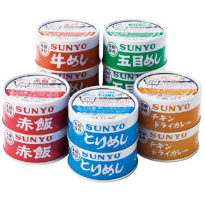 東急百貨店通販防災 5年保存 サンヨー めし缶詰詰合せ6缶 5種 計12缶 530592 ギフト通販なら東急百貨店ネットショッピング