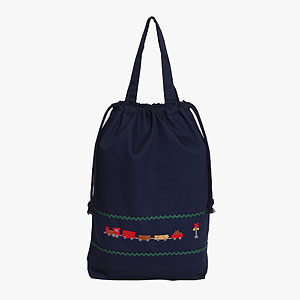 ジョリコムアンクール 手刺繍入り持ち手付き巾着袋 きしゃ Sh 32 By10bk Jol0910 ギフト通販なら東急百貨店ネットショッピング