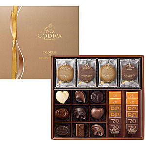 ≪GODIVA（ゴディバ）≫クッキー＆チョコレート アソートメント（クッキー8枚 チョコレート21粒）