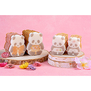 ≪カタヌキヤ≫さくらパンダ3個セット