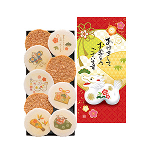 ≪桂新堂≫年賀状えびせんべい
