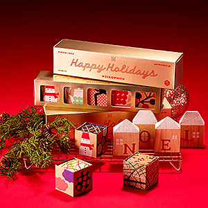 ≪メロウウィッチ≫【Happy Holidays】パウンドケーキ5個入（ゴールドスリーブ）