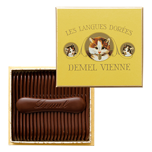 ≪DEMEL（デメル）≫ソリッドチョコ猫ラベル スウィート