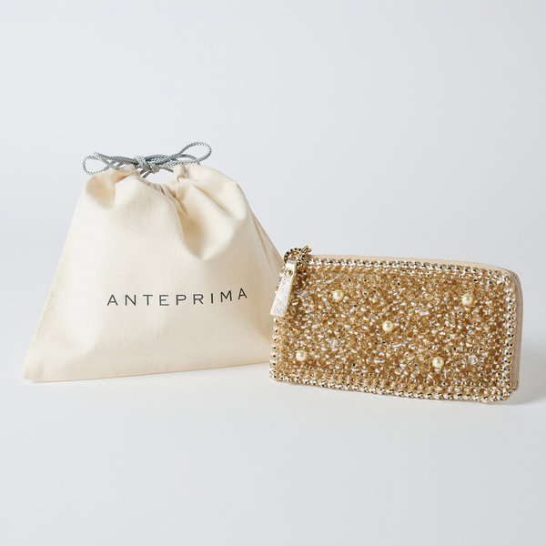 ≪アンテプリマ≫ミスクリオパールII コンパクト長財布(シャンパン)