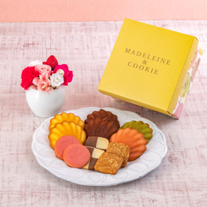 ≪日比谷花壇≫ミニプリザ・銀座コージーコーナー「焼き菓子」セット（送料込）