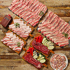 ≪キンタン イン ザ ハウス≫KINTAN（キンタン）4種のお肉が入った厚切りサガリステーキ焼肉セット（2kg）