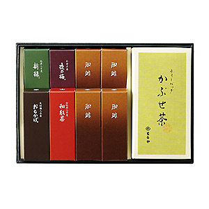 ≪とらや≫羊羹・かぶせ茶詰合せ