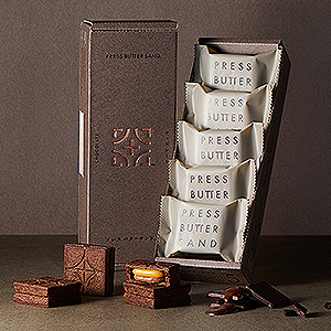 父の日≪PRESS BUTTER SAND（プレスバターサンド）≫バターサンド〈チョコレート〉5個入 ☆