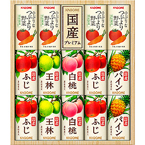 ≪カゴメ≫小ぶりなつぶより野菜＋国産フルーツジュースセット