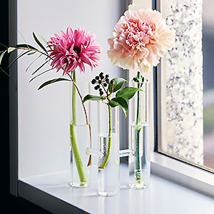 花瓶 クリア ガラス 青山フラワーマーケット/Quartz Cylinder M 青山