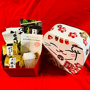 【東急百貨店 90周年記念】≪お茶の石松園≫創業90周年限定「福まねきねこ箱」（送料込）