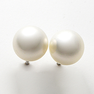 ≪東急タイム≫K14WG アコヤパールピアス 8.0mm